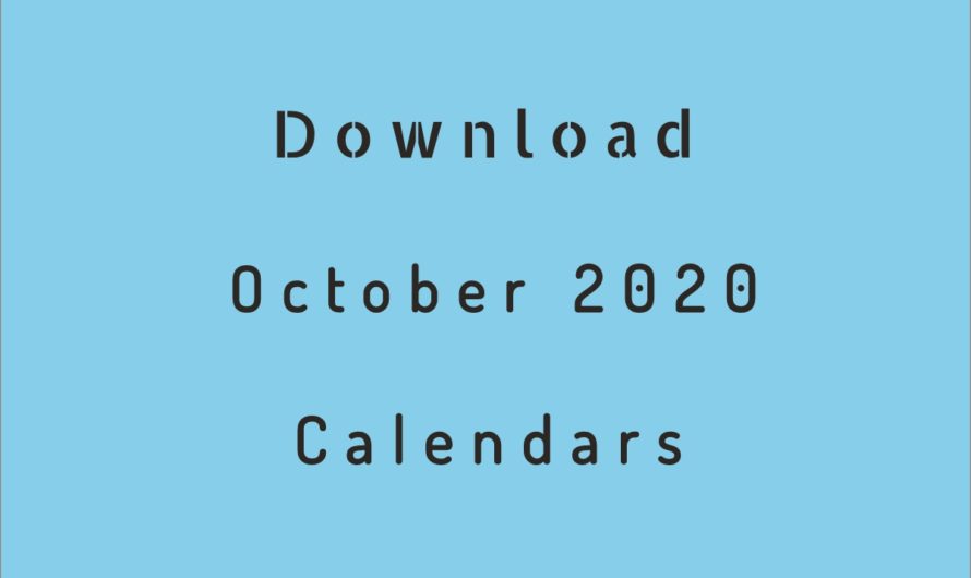 Editable October 2019 Calendar Printable Blank Wallpaper Template