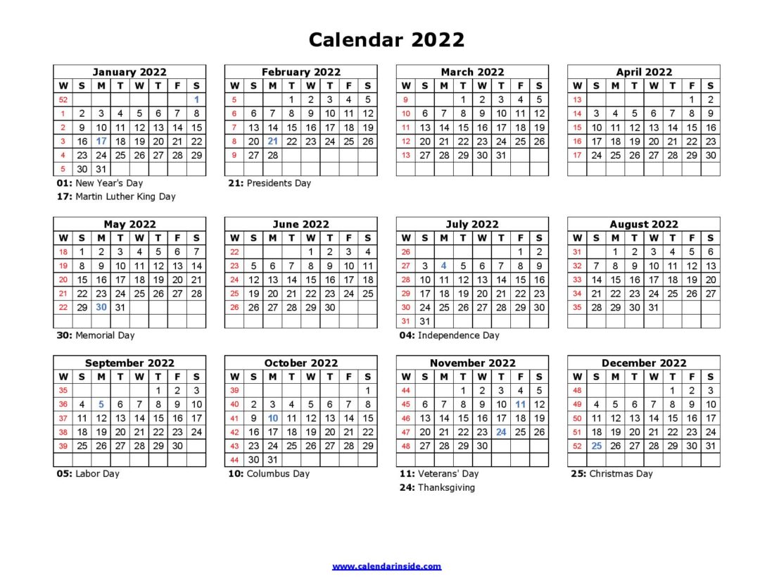 2022 downloadable calendar